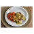 Frango crocante Fit com creme de milho e cenouras cozidas