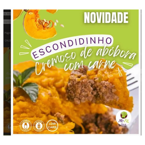 Escondidinho de carne com abóbora Low Carb 250g / 264 kcal